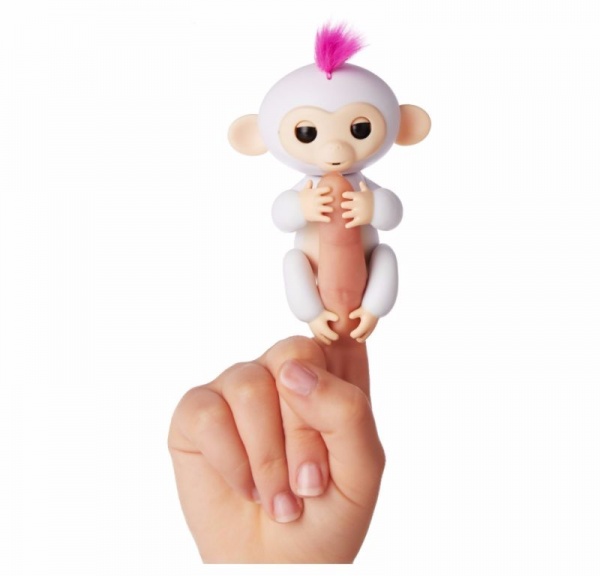 Интерактивная игрушка "Ручная обезьянка" Fingerlings София (белая), 12 см