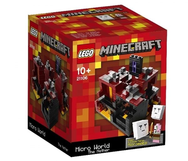 Конструктор Майнкрафт микро мир: Нижний мир, LEGO
