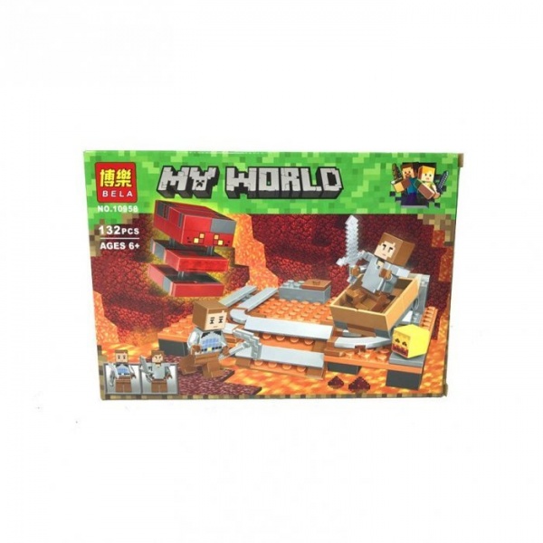Конструктор BELA "My World" 10958, Лавовый куб