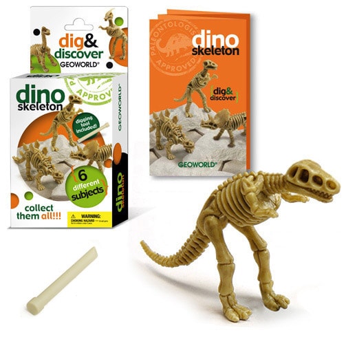 Мини-набор палеонтолога "Скелет тираннозавра" Geoworld Раскопай и изучай