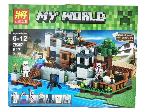 Конструктор Lele MY WORLD "Береговая цитадель" Minecraft 
