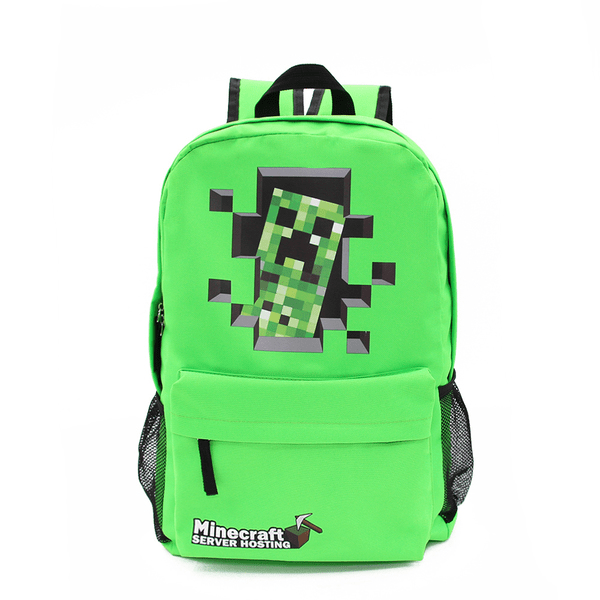 Рюкзак Minecraft Creeper Крипер зеленый в подземелье