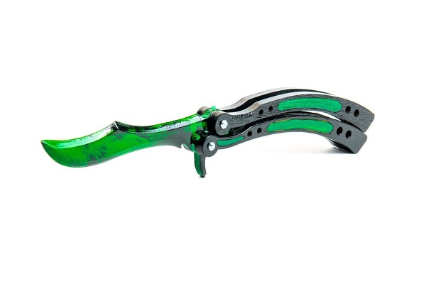 Нож- бабочка "Зеленый", Counter-Strike