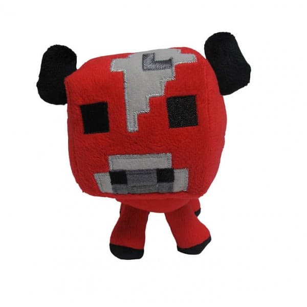Плюшевая игрушка Minecraft Baby Mooshroom Детеныш грибной коровы, 18см