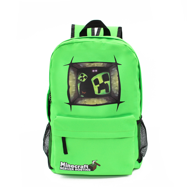 Рюкзак Minecraft Creeper Крипер зеленый в колодце